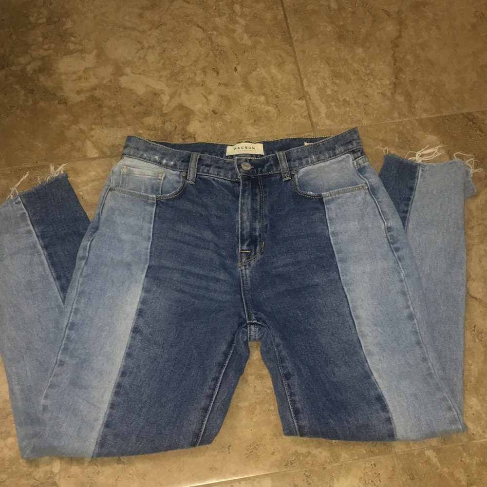 Pacsun two toned mom jeans